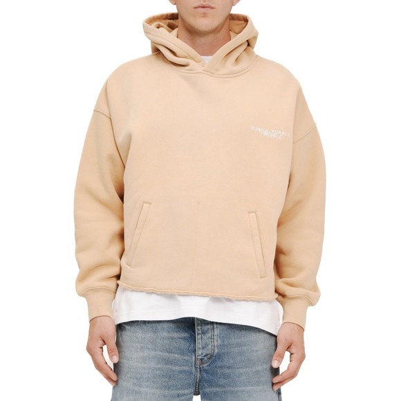 Purple Brand Oversized Fleece Graphic Hoodie Ecru Small NWT‎ - Picture 1 of 10
